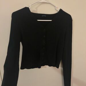 Black Long Sleeve Cardigan